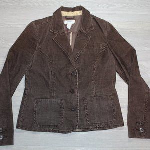 Old Navy Brown Corduroy Shacket Button up Shirt Jacket Size S